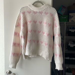 Heart Patterned Sweater